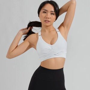 Buffbunny Candy Wrap Sports Bra White